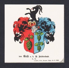 Bock wappen heraldik gebraucht kaufen  Seubersdorf