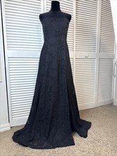 Maxi Vestido Floral Negro Sin Tirantes Lulus Talla Mediana Estilo Convincente Línea A abertura segunda mano  Embacar hacia Mexico