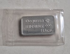 Degussa silberbarren gorch gebraucht kaufen  Süpplingen
