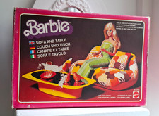 Vintage Barbie Mattel _ orig. #2156 SOFA & TABLE Dream Furniture yellow 1977 HTF comprar usado  Enviando para Brazil