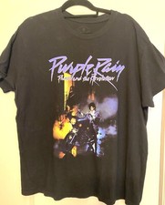 Camiseta Vintage Prince Purple Rain - Design Prince on a Bike | Tamanho 2XL Preta, usado comprar usado  Enviando para Brazil