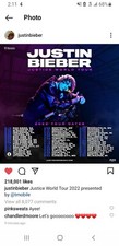 Tickets justin biebers for sale  Cedar Rapids