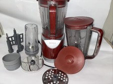 Usado, Liquidificador Ninja Kitchen System Pulse 48 oz com fatiador e triturador rosa QVC testado comprar usado  Enviando para Brazil