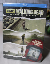 The Walking Dead Seasons 1-3  Blu-Ray. Box Set w/ Collectors T-Shirt XL, usado comprar usado  Enviando para Brazil