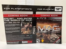 *Somente arte de estojo* MAG PS3 Playstation 3 GameStop Display arte promocional, usado comprar usado  Enviando para Brazil