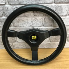 Usado, Volante de couro preto genuíno Momo Cavallino 360mm. Clássico retrô.  8A comprar usado  Enviando para Brazil