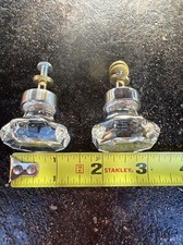 2 puxadores de armário/gaveta cromados polidos em acrílico transparente. comprar usado  Enviando para Brazil
