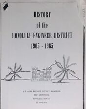 Vintage 1970 Livro do Exército dos EUA História do Distrito Engenheiro de Honolulu 1905 - 1965 comprar usado  Enviando para Brazil