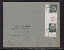 Deutsches Reich S 126 gestempelt Brief Fernbrief Zusammendruck Eckrand (22135) comprar usado  Enviando para Brazil