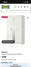 Armoire penderie portes d'occasion  Paris-