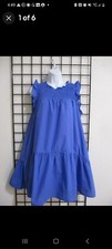 VESTIDO DE BONECA BEBÊ FEMININO GRANDE FOFO/AZUL/MERCI  comprar usado  Enviando para Brazil