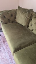 Chesterfield velvet seater for sale  BRADFORD
