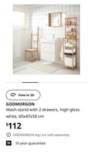 Ikea godmorgan vanity for sale  LONDON