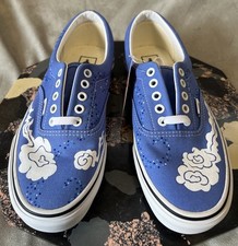 Cadarços VANS azul pintados nuvens japonesas parte superior baixa M8.5 W10 novo com etiquetas 751505 raro comprar usado  Enviando para Brazil