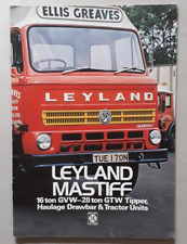 Leyland mastiff brochure for sale  BOURNE