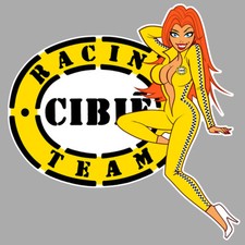CIBIE left Pin Up gauche Sticker vinyle laminé comprar usado  Enviando para Brazil