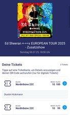 Sheeran hamburg sitzplätze gebraucht kaufen  Essen