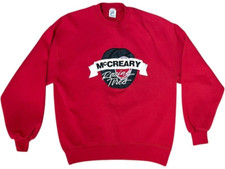 Moletom vintage Jerzees Super Sweats L McCreary pneus de corrida puff gola redonda, usado comprar usado  Enviando para Brazil