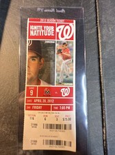 Nationals marlins ticket for sale  Peabody