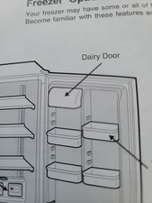 PORTA GELADEIRA LÁCTEA Electrolux FRIGIDAIRE branca fabricante de equipamento original  comprar usado  Enviando para Brazil