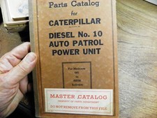 Livro de peças CAT Caterpillar Auto Patrol NO.10 POWER UNIT 5H1-700 comprar usado  Enviando para Brazil