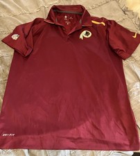 Usado, Camisa polo de golfe WASHINGTON Redskins COMMANDERS futebol Nike treinamento MÉDIA comprar usado  Enviando para Brazil