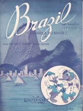 "Brasil (Aquarela do Brasil)" por Barroso & Russell, 1939 - Partituras vintage, usado comprar usado  Enviando para Brazil