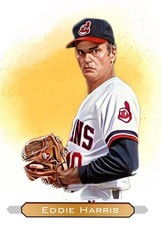 Tarjeta coleccionable de arte personalizado de las Grandes Ligas Eddie Harris "Leer descripción" segunda mano  Embacar hacia Mexico