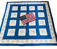 Antique patriotic quilt for sale  Rockford