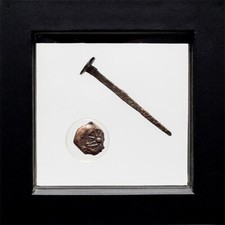 Conjunto de pregos de ferro romano do período da crucificação romana e ácaro da viúva pobre comprar usado  Enviando para Brazil