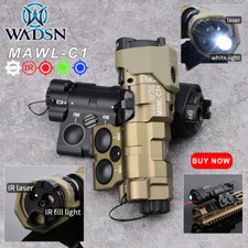 2024 Novo WADSN MAWL C1+Vermelho Verde Azul Mira Laser IR Lanterna Estroboscópica LED Branca, usado comprar usado  Enviando para Brazil