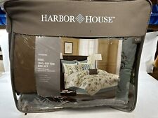 CONJUNTO DE EDREDOM HARBOR HOUSE SAVANNAH 3 PEÇAS FOLHA ZEN AZUL BEGE comprar usado  Enviando para Brazil