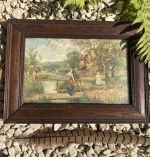 Antique framed english for sale  WREXHAM