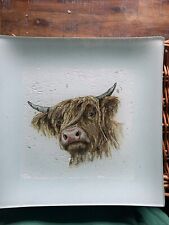 Highland cow glass for sale  NEW QUAY