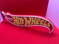 Pieza decorativa de exhibición de logotipo independiente HOT WHEELS (¡MÁS GRANDE en eBay!) segunda mano  Embacar hacia Argentina