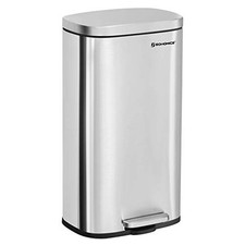 SONGMICS LIXEIRA DE COZINHA 30L, LIXEIRA DE PEDAL, LIXEIRA, FECHAMENTO SUAVE, LTB03NL - PRATA comprar usado  Enviando para Brazil