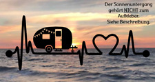 Aufkleber wohnwagen herzschlag gebraucht kaufen  Munster