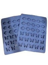 Usado, Moldes de amostra de silicone para vela de sabão ou cera logotipo círculo borboletas perfumadas comprar usado  Enviando para Brazil