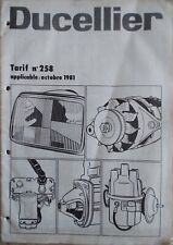 Catalogue tarifs ducellier d'occasion  Landrecies