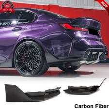 Compatível com BMW 3 Series G80 M3 2021UP REAL CARBON para-choque traseiro divisores de lábios abas laterais comprar usado  Enviando para Brazil