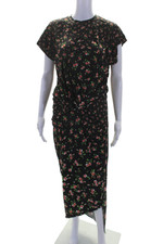 Usado, Vestido feminino Paco Rabanne preto floral enfeitado boné sem mangas tamanho 38 comprar usado  Enviando para Brazil