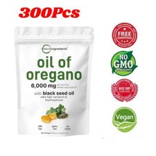 Micro Ingredientes Óleo de Orégano Cápsulas Gelatinosas 6000mg por Porção, 300 quilates 2 em 1 comprar usado  Enviando para Brazil