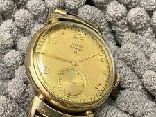 Relógio de pulso ELGIN 555 17 joias relógio EUA caixa cheia de ouro 10 k c 1947, usado comprar usado  Enviando para Brazil