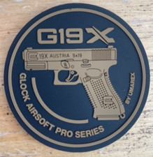 Original GLOCK AIRSOFT PRO SERIES Patch Aufnäher Sportschiessen G19 UMAREX comprar usado  Enviando para Brazil