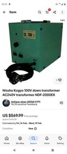 Nissyo japanese transformer for sale  LONDON