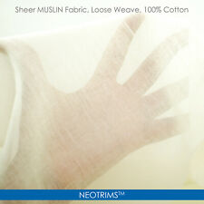Muslin cotton fabric for sale  LEICESTER