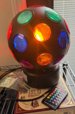 Lâmpada giratória bola discoteca festa luz multicolorida feriado dança Lipan comprar usado  Enviando para Brazil
