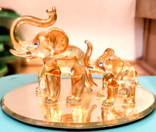 Art glass elephants for sale  Satsuma