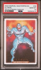 2024 ULTRON 🔥 Marvel Masterpieces '92 Platinum Canvas PSA 10 POP 1 Gem 💎 Estado perfeito comprar usado  Enviando para Brazil