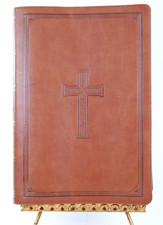 HOLY BIBLE King James Version Large Print Letter  Brown Leather 2017 comprar usado  Enviando para Brazil